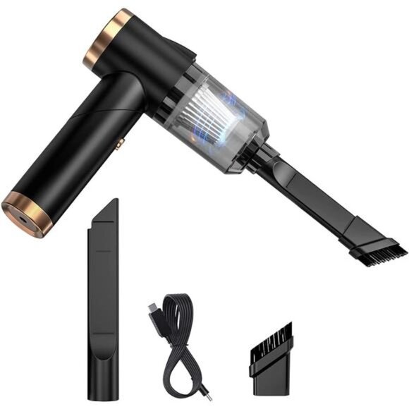 CarVacuum Handheld 9000PA SuctionCleaner with LEDLight,Car Cordless Rechargeable - Picture 1 of 6